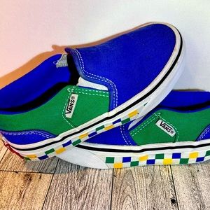 Sz 11 toddler VANS slip on colorful Asher style